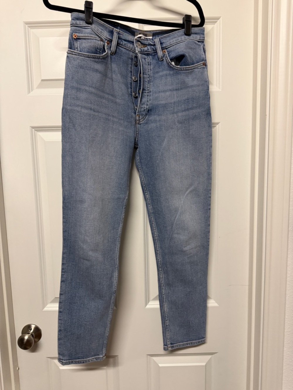 Re/Done Light Blue High-Rise Women’s Jeans. Size 29.
